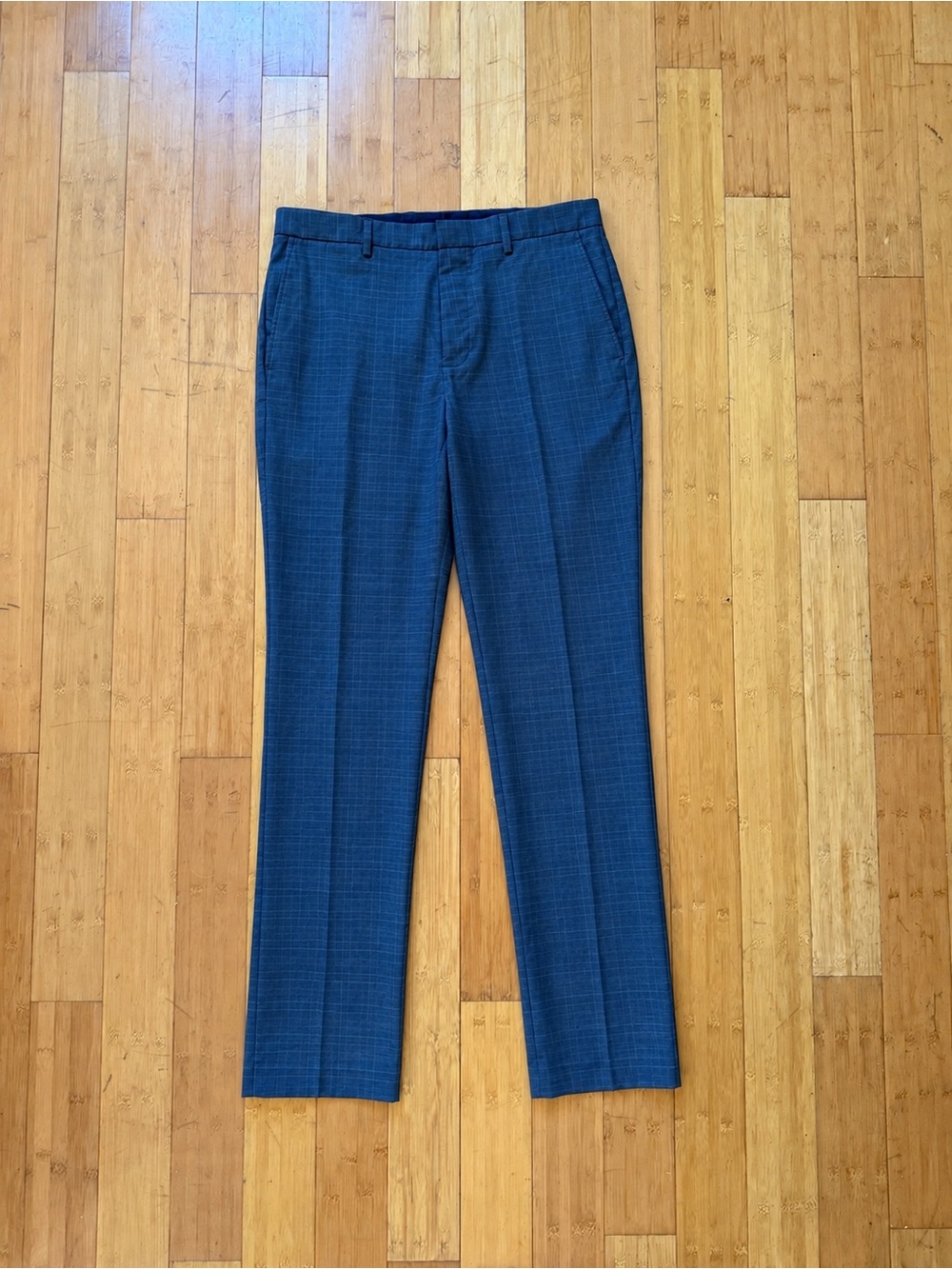 Jcrew men’s Thompson pant Navy Blue Checkered Dress Pants